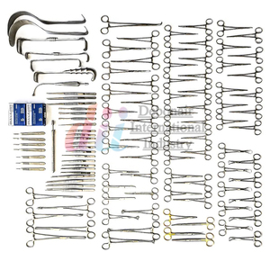 Basic Laparotomy Set 108 Pcs Stainless Steel Surgical Instruments