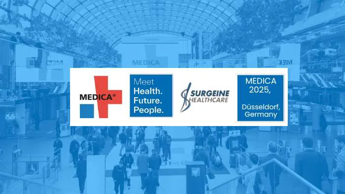 Surgeine products displayed at MEDICA Germany