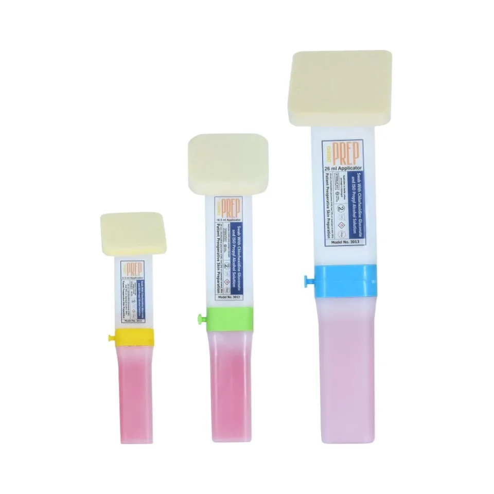Surgeine Medical Grade CHG Applicators and Wipes for Pre-Surgical Prep