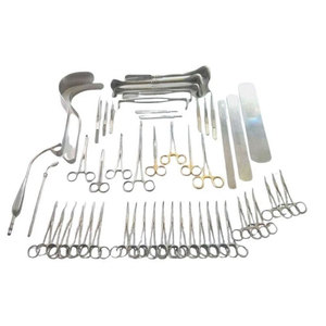 Basic Laparotomy Set 104 Pcs Surgical Instruments Surgery Gold Kit