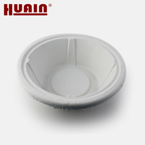 Disposable Medical Newspaper Pulp Molded Bowl 3L 2L 1L Wash Bowl for Hospital